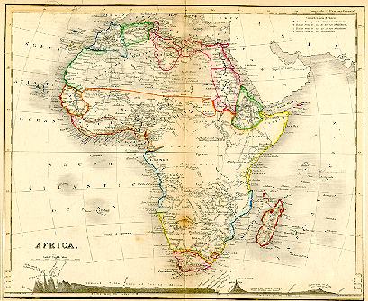 1850 Africa map