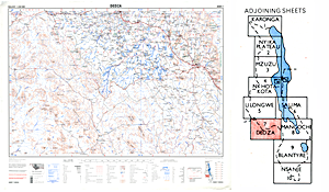 Malawi 1:250,000 map sheet 7 (Dedza)