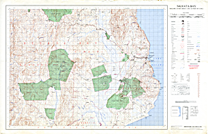 Malawi 1:50,000 map of Nkhata Bay region (1979)